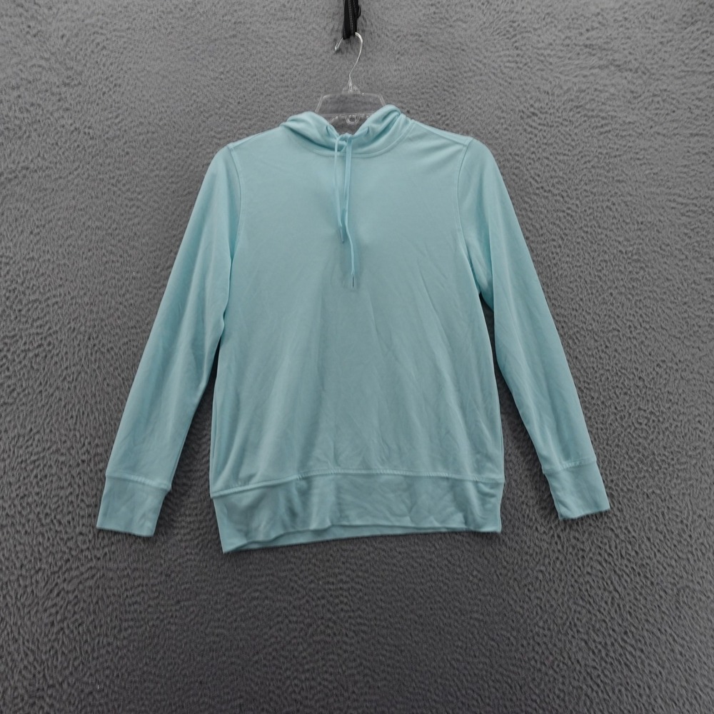Turtleson Les Oxford Performance Hoodie Small Blue Women Long Sleeve Golf Casual